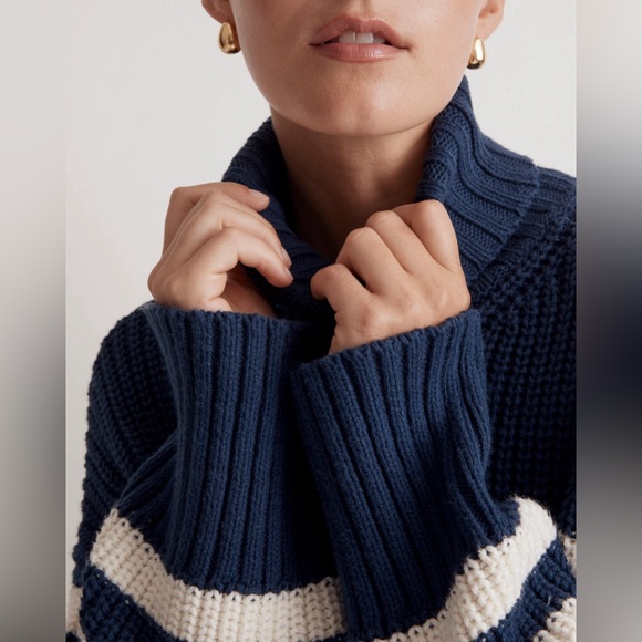 Madewell Wide Rib Turtleneck Sweater - Picture 7 of 12